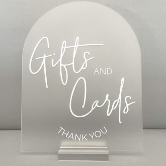 Frosted Acrylic Sign - Gifts & Cards