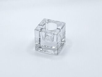 GLASS CANDLE HOLDERS