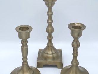 GOLD TAPER CANDLESTICKS - MEDIUM