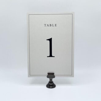 Greige Table Numbers